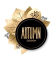 gold fall design vector image vector image
