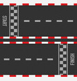 rally races line track or road marking car vector image