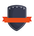 shield with ribbon isolated icon vector image
