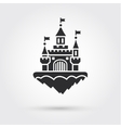 abstract castle icon vector image