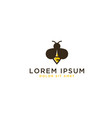 bee logo design template vector image vector image