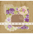 floral ornamental card vector image vector image