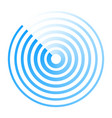 radar abstract icon logo circle wave concentric vector image vector image