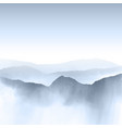 watercolour mountain landscape vector image