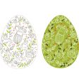 easter eggs vector image vector image