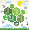 infographic ecology template design vector image vector image
