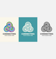 abstract business company logo corporate identity vector image