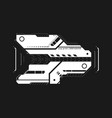 cyberpunk arrow futuristic tech interface element vector image vector image