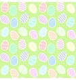 background with easter eggs vector image