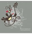 abstract birds vector image