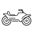 racing quad bike icon outline style vector image vector image