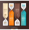 spiral infographics options banner vector image vector image