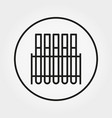 laboratory test tubes universal icon vector image vector image