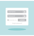 login box vector image