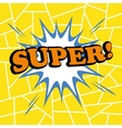 super comic cartoon vector image