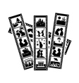 tape with a photo vector image vector image