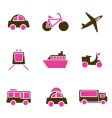 vehicles icon vector image vector image