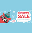christmas sale background discount offers vector image vector image