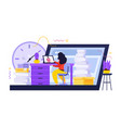 business space work composition vector image