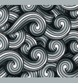 abstract seamless background gray wavy vector image vector image