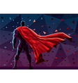 low poly superhero vector image vector image