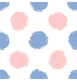 seamless pattern polka dots in color 2016 rose vector image