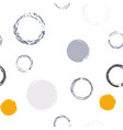 black brush circle vector image