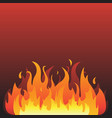 graphic flames isolated vector image vector image