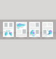 health and wellness clinic program blank brochure vector image