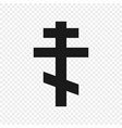 orthodox cross isolated vector image