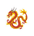 chinese red dragon symbol power and wisdom vector image
