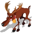dreadful reindeer vector image