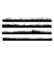 grass silhouettes vector image