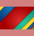realistic red green blue and yellow sheets vector image