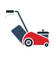 lawn mower icon vector image vector image