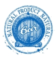 beer ale logo design template shabby vector image vector image