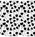 hand drawn seamless pattern with floral motif vector image vector image