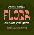 original hand lettered decorative alphabet vector image