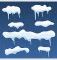 snowball and snowdrift vector image