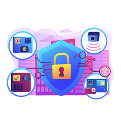Access control system concept Royalty Free Vector Image