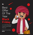 banner design of black friday vector image
