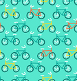 bicycles pattern vector image