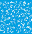 blue floral wallpaper vector image