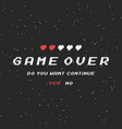 game over background vector image vector image