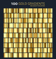goldgolden gradientpatterntemplateset vector image