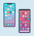 smart phone ui vector image vector image