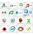 abstract company logo collection vector image