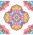 vintage blooming flowers ornament flora design vector image vector image