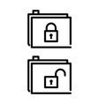 folder icons vector image