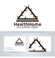 health home logo design vector image vector image